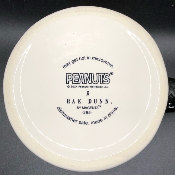 New Rae Dunn "Happy Halloween" Snoopy Mummy Mug Double Sided 20 oz - Picture 5 of 6